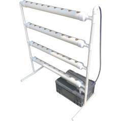 Hydroponic Growth Tower Aeroponic Tower Hydroponic Growing Kit, 36 Hole Pipe Growing Kit, Indoor Greenhouse Planter, Garden System, Nursery Pot, Hydroponic Rack for Herbs, Fruits and Vegetables