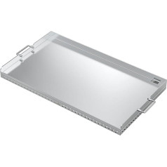 91.4 cm Stainless Steel Flat Top Gas Grill Grill Plate Replacement for Blackstone 4 Burner Propane Gas Grill Improved Side Shelf and New Rear Fat Management System (Improved Version)