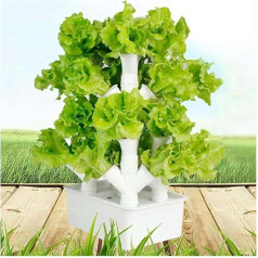 Obreeze hyi Hydroponisches Anbausystem, Vertikalturm-Set – Hydroponik für den Innen- und Außenbereich, für Salat, Kräuter, Gemüse und Obst, Hydroponik-Kulturausrüstung für Gemüsepflanzen