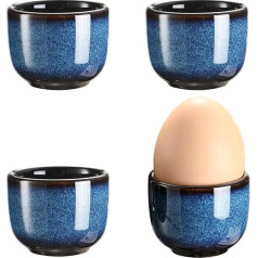 Set of 4 Porcelain Egg Cups Camping