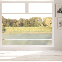 Wandtattoo Loft Privacy Film Window with Striped Pattern, Window Film, Opaque, Frosted Glass Film, Window Decoration, Self-Adhesive Film, Window Decoration, Sun Protection Window Adhesive Film