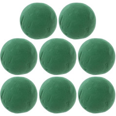 Pack of 8 Floral Foam Balls, Moss Balls, 9 cm, Flower Foam Flowers, Floral Sponge, Round, Wet Foam Dried Flowers, Art Fresh Flowers, Christmas, Wedding Decoration
