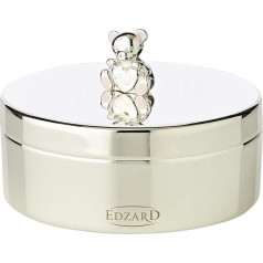 Edzard ED3017 Dose Pill Box Tooth Mama Bear Tooth Trinket Box Silver plated – approx. 9 cm