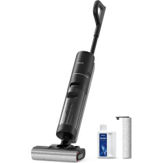 Dreame H12 Pro Wireless Wet/Dry Vacuum with Corner Cleaning Brush, Self-Cleaning Function, Dirt Detection, LED Display, Run Time 35 Minutes, 900 ml Water Tank, for Hard Floors, Pet Hair, HHR25A, Black