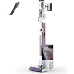 Shark Detect Clean & Empty Cordless Vacuum Cleaner, Powerful Suction Power with DirtDetect Technology, Self-Emptying 2L Base Station, 60 Minutes Runtime, Anti Hair Wrap, Dust Crevice Tool, White