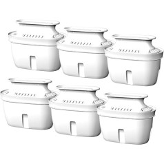 Vortopt -Replacement Filters for all Vortopt Water Filtration System Jugs Lasts up to 3 Months or 200 Gallons (Pack of 6)