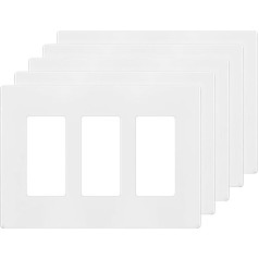 ENERLITES Screwless Wall Plate, Child Proof Cover, Size 4.7