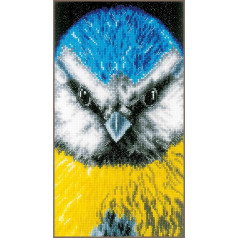 Lanarte Cross Stitch Embroidery Kits Counted Cross Stitch Pictures Set Tit Wall Decoration Handmade Set for Adults 14 x 26 cm DIY Decoration Craft Set Craftsman Creative Gift Set