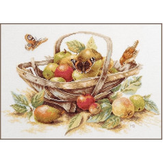 Lanarte Counted Cross Stitch Kit: Summer Fruit, NA, 39 x 29cm