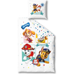 Bed Linen 135 x 200 cm Flannel, Flannel, Paw Patrol, Cuddly Soft for Winter, 1 x Pillowcase 80 x 80 cm + Duvet Cover 135 x 200 cm, 100% Cotton, Children's Bed Linen - Gifts Children 3 Years