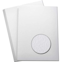 50 x A4 Hammered Card - White - 270gsm - Excellent for Cards, Scrapbooking, Wedding Stationery