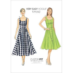 Vogue Patterns 9182 A5,Misses Dress,Sizes 6-14