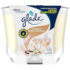 Glade Romantic Vanilla Blossom, Long Burn Time, Romantic Vanilla Blossom, 224 g (Pack of 1)