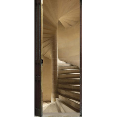 Plage 141016 Sticker ONDOOR, ADHESIVE FOR DOOR - Spiral staircase, 204 x 83 cm
