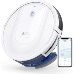 eufy Saugroboter mit Wischfunktion, RoboVac G10 Hybrid, Smart Dynamic Navigation, 2-in-1 Sauger & Wischmopp Roboterstaubsauger, 2000Pa Saugkraft, Selbstaufladend(Weiß)(Generalüberholt), böden