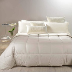 Caleffi Bicolor Quilt Double Plain Cotton Double Face Sand