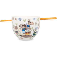 Surreal Entertainment Avatar: The Last Airbender Japanese Ceramic Dinnerware Set Including Ramen Bowl and Ceramic Chopsticks, Asian Dinnerware Set for Home, Kitchen