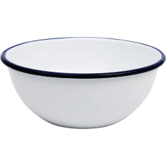 6x Olympia Enamel Pudding Bowl 155mm 5.5(dia) Stainless Steel Dish Kitchen