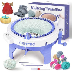 SENTRO 48 Needle Knitting Machine, Versatile Circular Knitting Machine for Adults, Perfect for Crochet and Knitting Projects, Ideal for Beginners and Experts