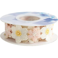 Blumenspitze, Sonnenblumenspitze zum Nähen, Blumenstoff, Verzierungen, Basteln, Stickerei für Kunstprojekte, Hochzeitskleid, Haarband, Dekoration