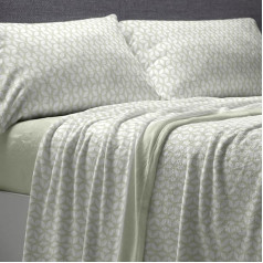 Coralina Duvet Cover Set, Plastic, Olive, Ancho de 150 cm