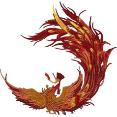 Aufnäher Gestickte Phoenix Motiv Applikation Zum Aufnähen spatches Flicken Für Applikation Hut DIY Design Verzierungen Cheongsam Nähen Basteln Kleidung Im Chinesischen Stil Bastelzubehör
