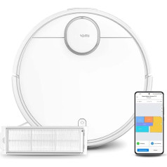 Xiaomi S12 Robot Vacuum Cleaner with Mop Function 2 in 1, 4000 Pa Suction Power, LiDAR Navigation Obstacle Detection, Smart Vacuum Cleaner Robot, Carpet Pet Hair Hard Floors, App Remote Control