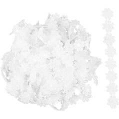 NUOBESTY mit Blumen Bestickte Spitzenbänder 2 5 Cm Breit Makramee-besätze für Makramee-projekte in Kleidung