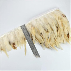 1M Long Peacock Rooster Pheasant Feather Trim Decoration Feathers for DIY Tape Decoration Tape Fringe Decor
