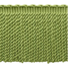 DecoPro 4,5 Meter Vorteilspackung – 15 cm lang, alpingrün, Fransenverzierung, Basic Collection, Stil # BFEMP6 (21925), Farbe: L60 (4,6 m)