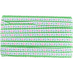 Angoily Blumenband Spitzenapplikation Zum Nähen Sticken Ornamentmaterial Bestickte Retro Stichbänder Für Goldstoff Vintage Kleidungszubehör Blumenmusterband Blumengrün