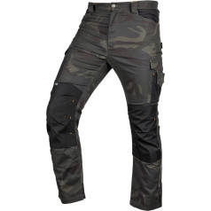 Neo Tools Mix&Match darba bikses, audekls, Cordura pastiprinājumi, zaļš marokāns, M izmērs