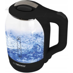 Elektriskā tējkanna yukon ekk025k (1500w 1,7l; caurspīdīga krāsa)