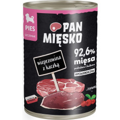 Pan gaļas cūkgaļa ar pīli (kucēnam) mitrā barība suņiem 400g