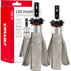 Led auto spuldzes flex+ h7-6 sērija 12v 24v 6000k canbus -03662