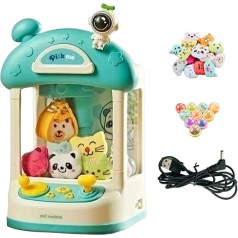 Oshhni Claw Slot Machine, Candy Prize Dispenser, Indoor Toy, Birthday Gifts for Boys and Girls, Lovely Kids, Sales Toy, Blue
