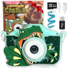 JyD INO Children's Photo Camera, 1080P Selfie Video HD 2.0 Inch Photo Camera for Children with SD 32GB and Memory Reader, Toy for Boys and Girls, 2 3 4 5 6 7 8 Years, Photo Camera for Children