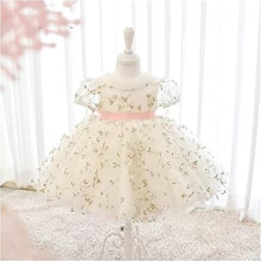 YANYUESHOP GPPZM Christening Dress for Girls Floral Lace Birthday Party Wedding Dress Christening (Colour: A, Size: 150 cm)