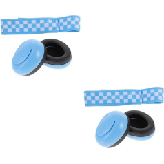 HAPINARY 2 sets of ear muffs children's noise earmuffs for toddlers soundproof earmuffs noise cancelling headphones ABS sky blue, sky blue