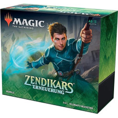 Magic The Gathering C75331000 Magic: The Gathering Zendikars Renewal Bundle 10 Draft Booster Packs & Accessories (German Version)