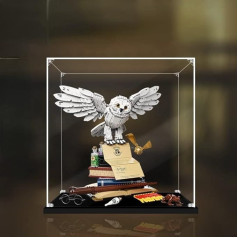 APRILA Acrylic Display Case for 76391 Harry Potter Hogwarts Owl, Dustproof Display Case, Transparent Display Case, Storage Box for Models Collectibles, 50 x 40 x 50 cm (Display Case Only)