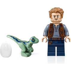 LEGO Jurassic World Dominion Owen Grady Mini Figure (with Blue The Raptor and Dinosaur Egg) 75930