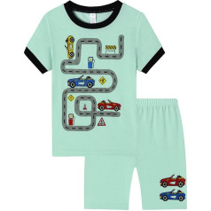 Generisch 2025 unisex kinder kleidung set kurzarm t-shirts shorts sets kurzarm-grafik-t-shirt und passender hose lässige outfits sommer mode sportanzug unifarbenes für 7-12 jahre
