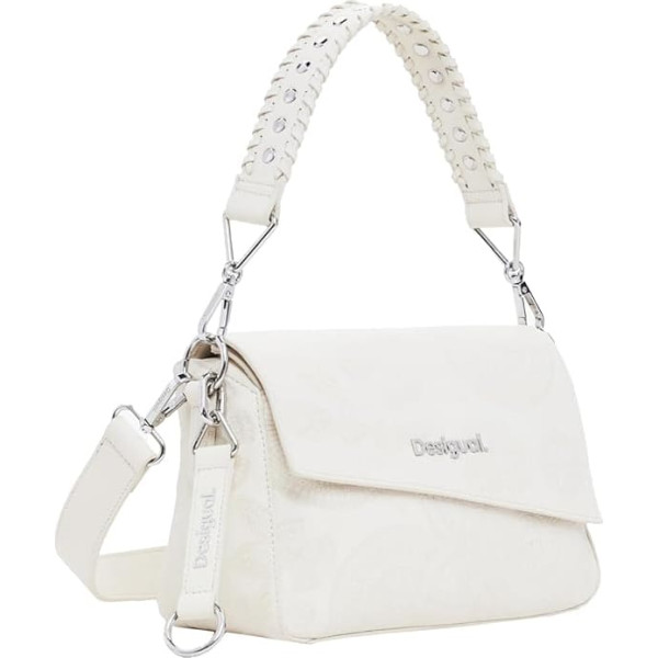 Desigual Women's 25SAXPA9 Bag_Dejavu_Phuket MINI Ecru, White