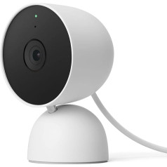 Google Nest Cam with Wired Home Security Camera - White, 5.69 x 6.4 x 9.84 cm, 393 grams