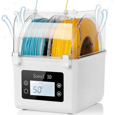 Sovol Filament Dryer, 3D Upgraded Filament Dry Box Heating Dryer Box Filament Storage Box 2 kg Filament Holder for PLA/ABS/TPU/Other 3D Printing Materials