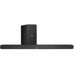 Denon DHT-S517 Soundbar with Subwoofer Bluetooth Dolby Digital Dolby Atmos Soundbar for TV Dialog Enhancer HDMI ARC Wall Mounted Music Streaming with HDMI Cable