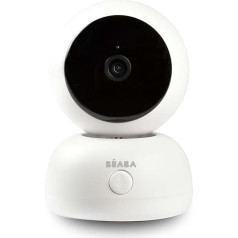 BEABA Zen Premium Additional Camera, Baby Monitor, Baby Monitor with Video Function, 2 in 1, HD Camera, 360° Rotation, Night Vision, Walkie Talkie, Lullabies, Temperature and Humidity Control, White