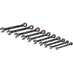 Bosch Professional Spanner Set, 10 Pieces – 8/10/12/13/14/15/16/17/18/19 mm with Bag – Amazon Exclusive Set