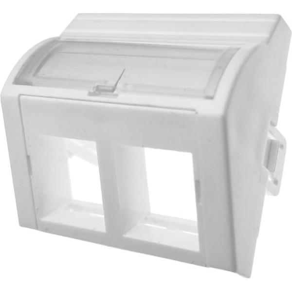 Adapteris 45x45 2xrj45 (izliekts leņķis)